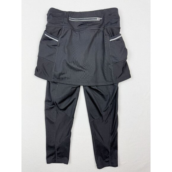 Athleta Contender 2-In-1 Skirt Cropped Pants Combo XXS Black Womens Activewear - Picture 2 of 9